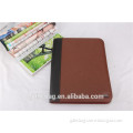 2015 PU Hard Cover Leather Brown Dialy Notebooks File Folders for Office People